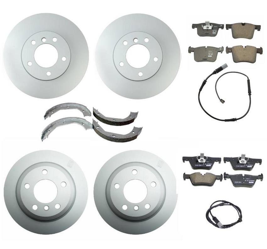 BMW Brake Kit - Pads and Rotors Front &  Rear (312mm/300mm)